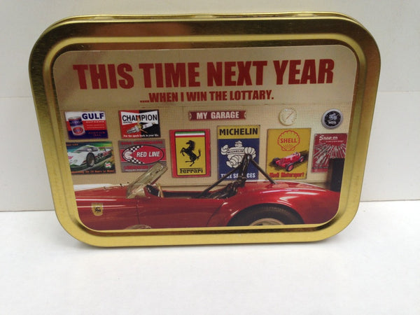 this-time-next-year-when-i-win-the-lottery-ferrari-red-my-garage-bike-lottery-win-garage-gold-sealed-lid-2oz-tobacco-storage-tin