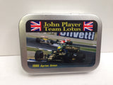 john-player-team-lotus-british-team-union-jack-f1-formula-one-grand-prix-1986-ayrton-senna-great-f1-driver-gold-sealed-lid-2oz-tobacco-storage-tin