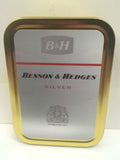 benson-hedges-silver-advertising-logo-cigarette-b-h-b-and-h-old-retro-vintage-packet-design-gold-sealed-lid-2oz-tobacco-storage-tin