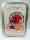 lucky-strike-coleen-sexy-50-s-pin-up-girl-advertising-cigarette-tobacco-old-retro-vintage-packet-design-limited-edition-american-original-gold-sealed-lid-2oz-tobacco-storage-tin